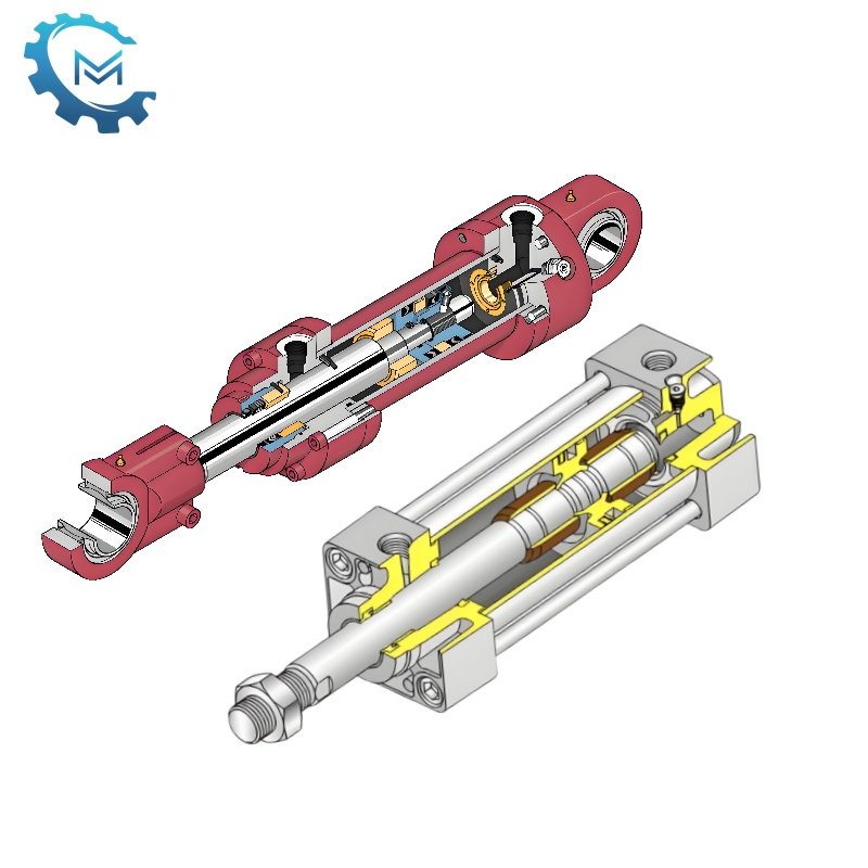 ဟိုက်ဒရောလစ်ဆလင်ဒါနှင့် pneumatic cylinders အကြားခြားနားချက်များကဘာတွေလဲ။